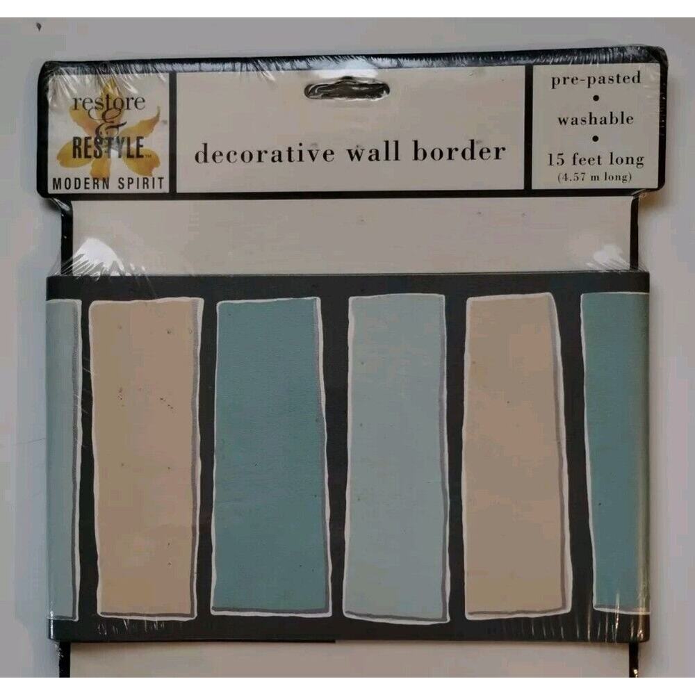 Zenith Decorative Wall Border - Pre-pasted Pastels - 5 yds